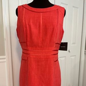 Bright Orange Ellen Tracy Straight Dress, NWT 12